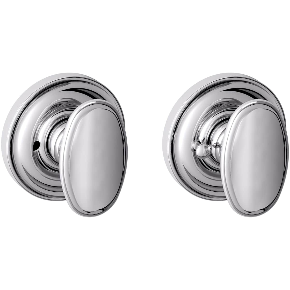 Estate 5057 Knob with 5048 Rose – Half Dummy – Polished Chrome