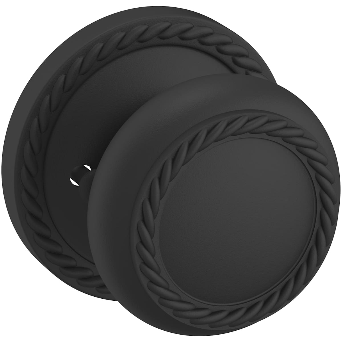 Estate 5064 Knob with 5004 Rose – Half Dummy – Satin Black