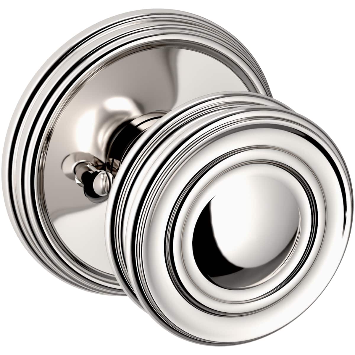 Estate 5066 Knob with 5078 Rose – Half Dummy – Lifetime Polished Nickel
