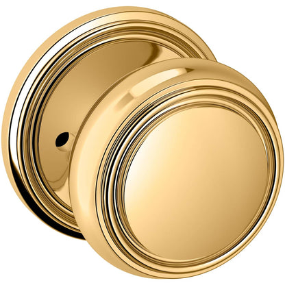 Estate 5068 Nashville Knob (2 3/8") with 5070 Rose – Half Dummy – Non-Lacquered Brass