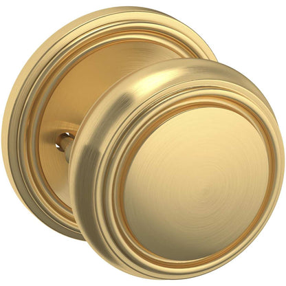 Estate 5068 Nashville Knob (2 3/8") with 5070 Rose – Half Dummy – Lifetime Satin Brass