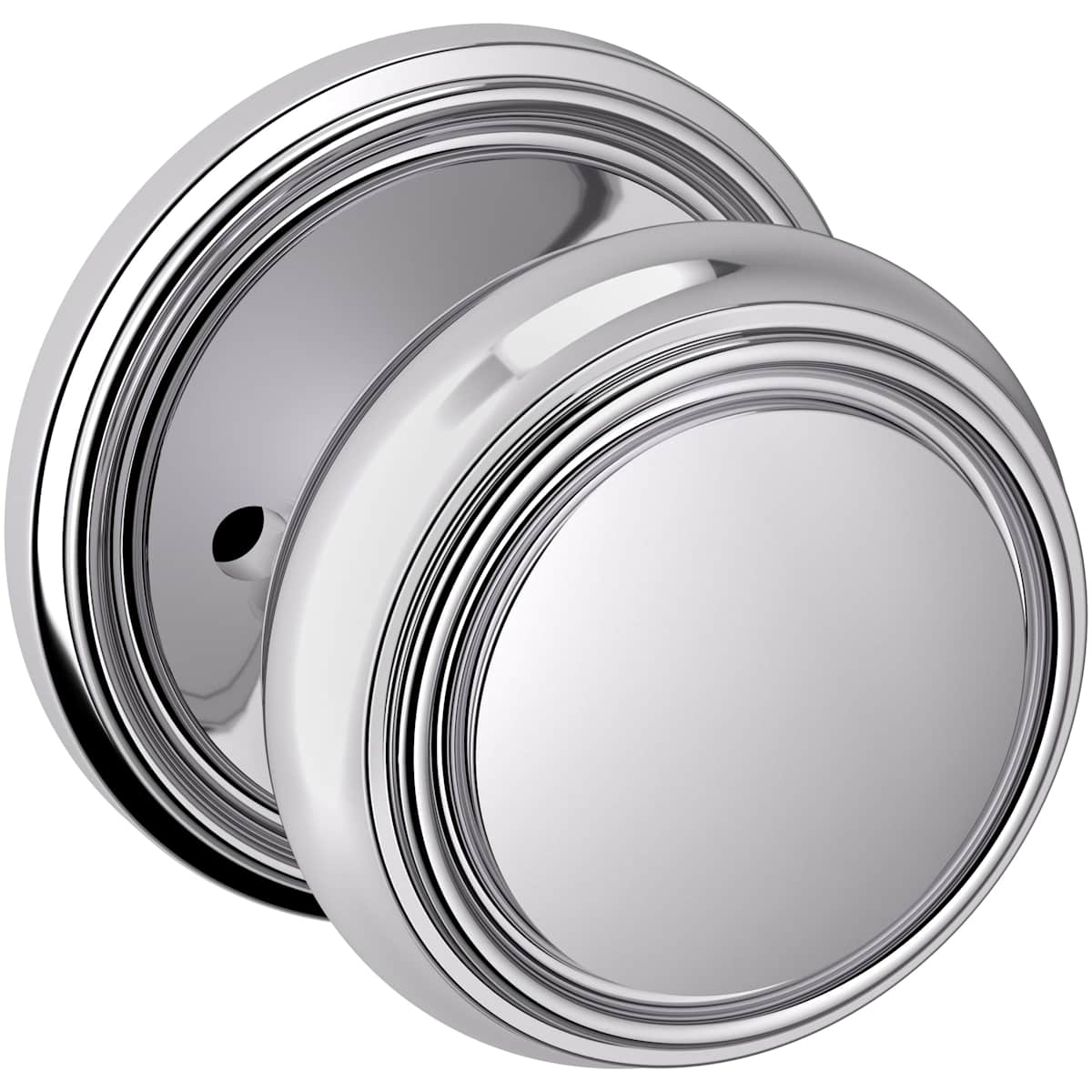 Estate 5068 Nashville Knob (2 3/8") with 5070 Rose – Half Dummy – Polished Chrome