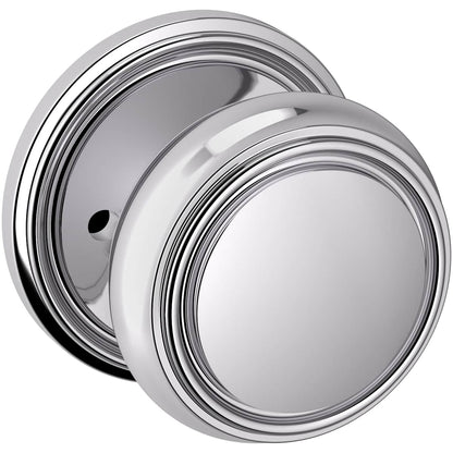 Estate 5068 Nashville Knob (2 3/8") with 5070 Rose – Half Dummy – Polished Chrome