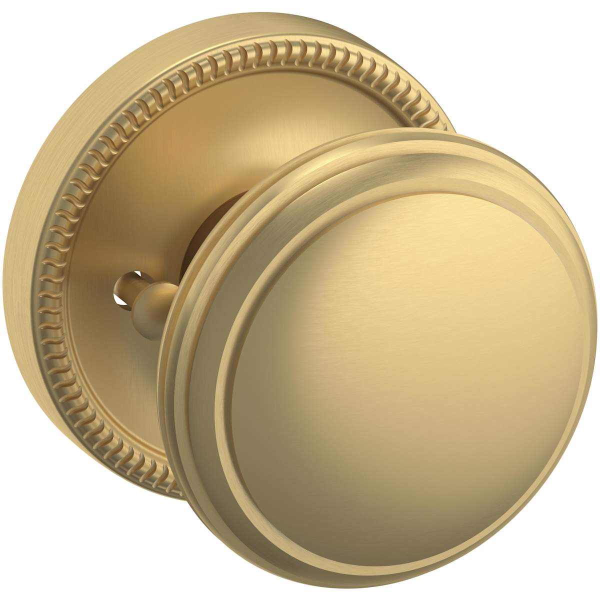 Estate 5069 Knob with 5076 Rose – Half Dummy – Vintage Brass