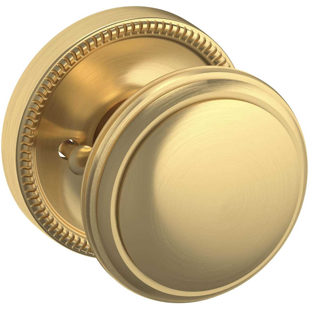 Estate 5069 Knob with 5076 Rose – Half Dummy – Lifetime Satin Brass