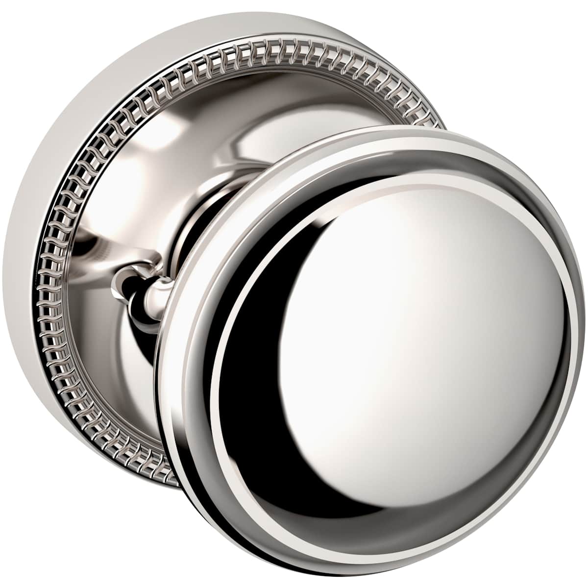Estate 5069 Knob with 5076 Rose – Half Dummy – Lifetime Polished Nickel