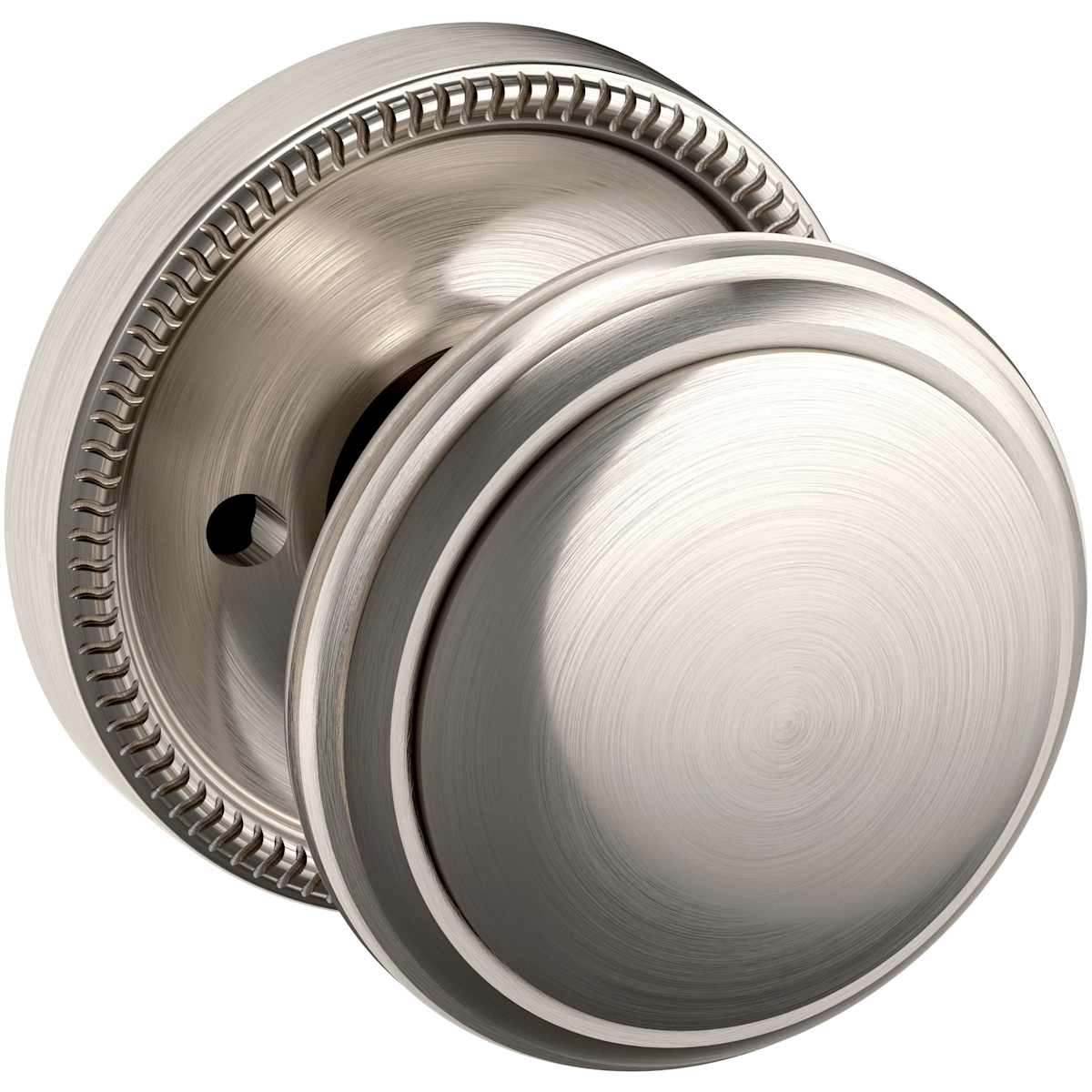 Estate 5069 Knob with 5076 Rose – Half Dummy – Lifetime Satin Nickel