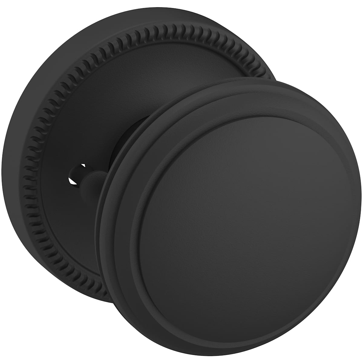 Estate 5069 Knob with 5076 Rose – Half Dummy – Satin Black