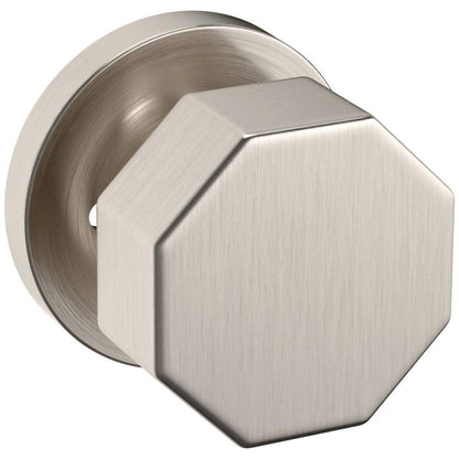 Estate 5073 Octagonal Knob with 5046 Rose – Half Dummy – Lifetime Satin Nickel