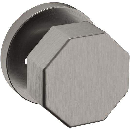 Estate 5073 Octagonal Knob with 5046 Rose – Half Dummy – Lifetime Graphite Nickel