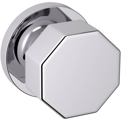 Estate 5073 Octagonal Knob with 5046 Rose – Half Dummy – Polished Chrome