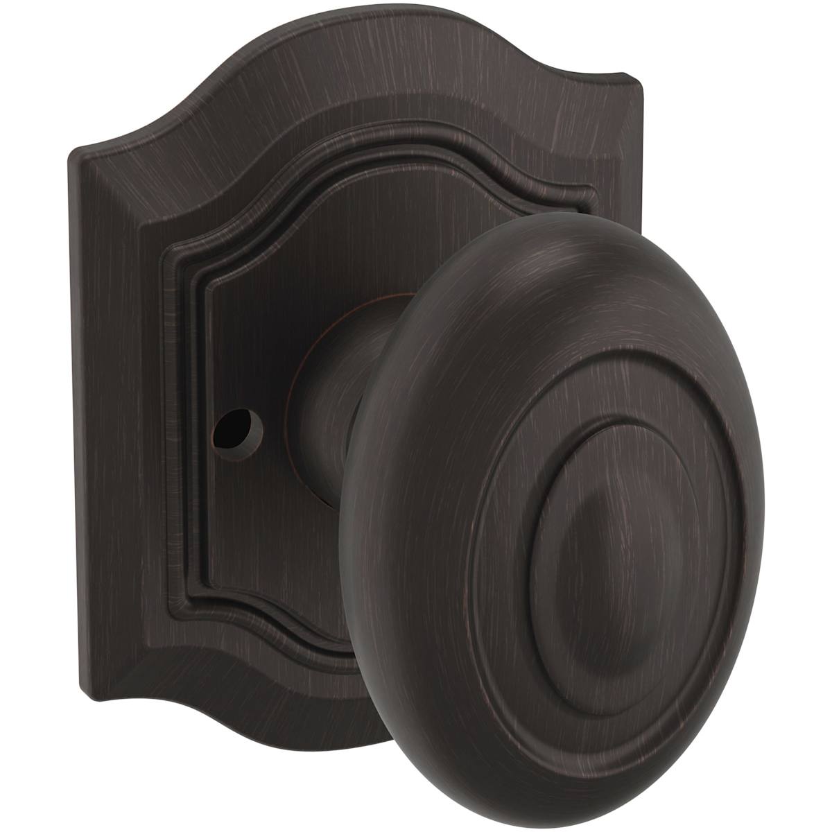 Estate 5077 Bethpage Knob with R027 Rose – Half Dummy – Venetian Bronze