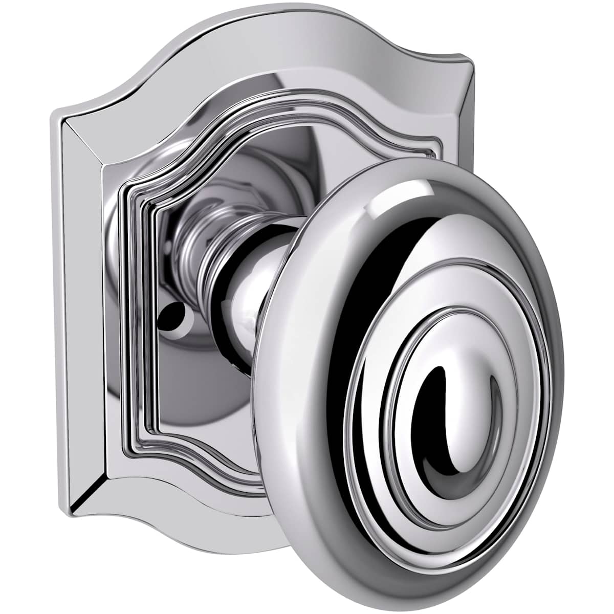 Estate 5077 Bethpage Knob with R027 Rose – Half Dummy – Polished Chrome