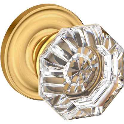 Estate 5080 Filmore Knob with 5048 Rose – Half Dummy – Lifetime Satin Brass