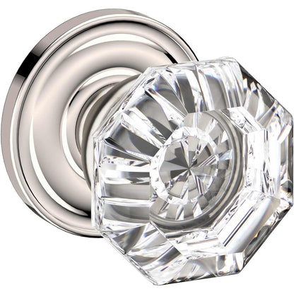Estate 5080 Filmore Knob with 5048 Rose – Half Dummy – Lifetime Polished Nickel