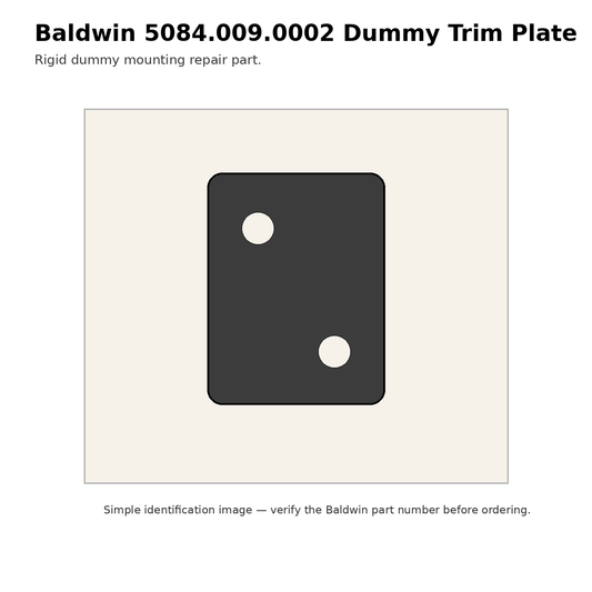 Baldwin 5084.009.0002 dummy trim plate