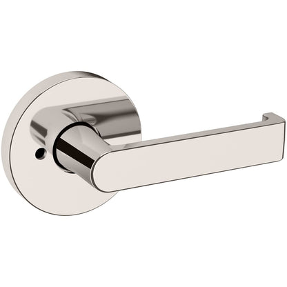 Estate 5105 Privacy Door Lever Set with 5046 Rose – Lifetime Polished Nickel