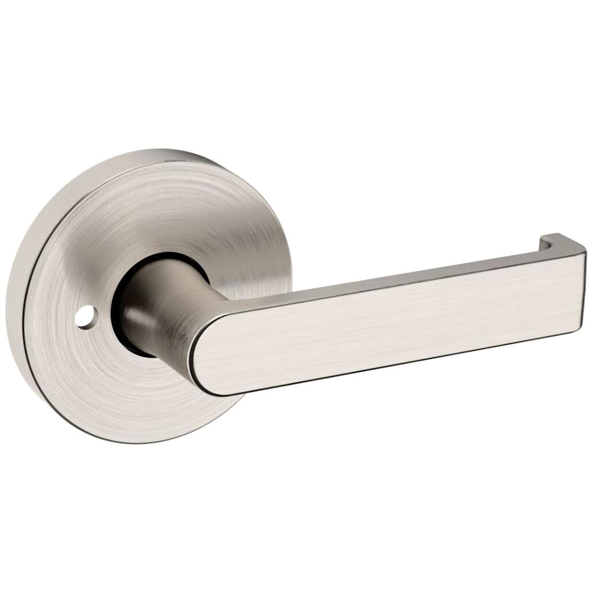 Estate 5105 Privacy Door Lever Set with 5046 Rose – Lifetime Satin Nickel
