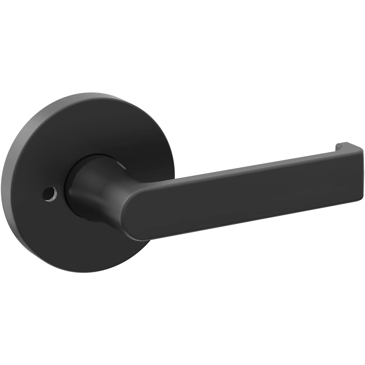 Estate 5105 Privacy Door Lever Set with 5046 Rose – Satin Black