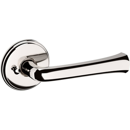 Estate 5112 Privacy Door Lever Set with 5075 Rose – Lifetime Polished Nickel