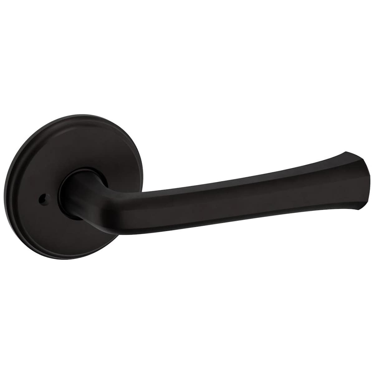 Estate 5112 Privacy Door Lever Set with 5075 Rose – Oil Rubbed Bronze
