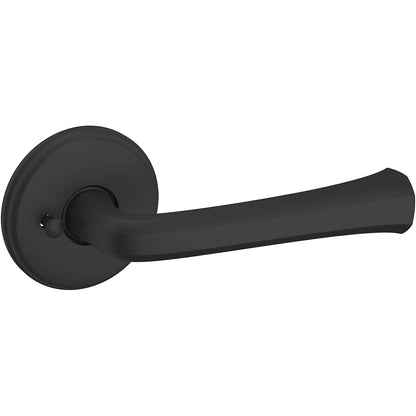 Estate 5112 Privacy Door Lever Set with 5075 Rose – Satin Black