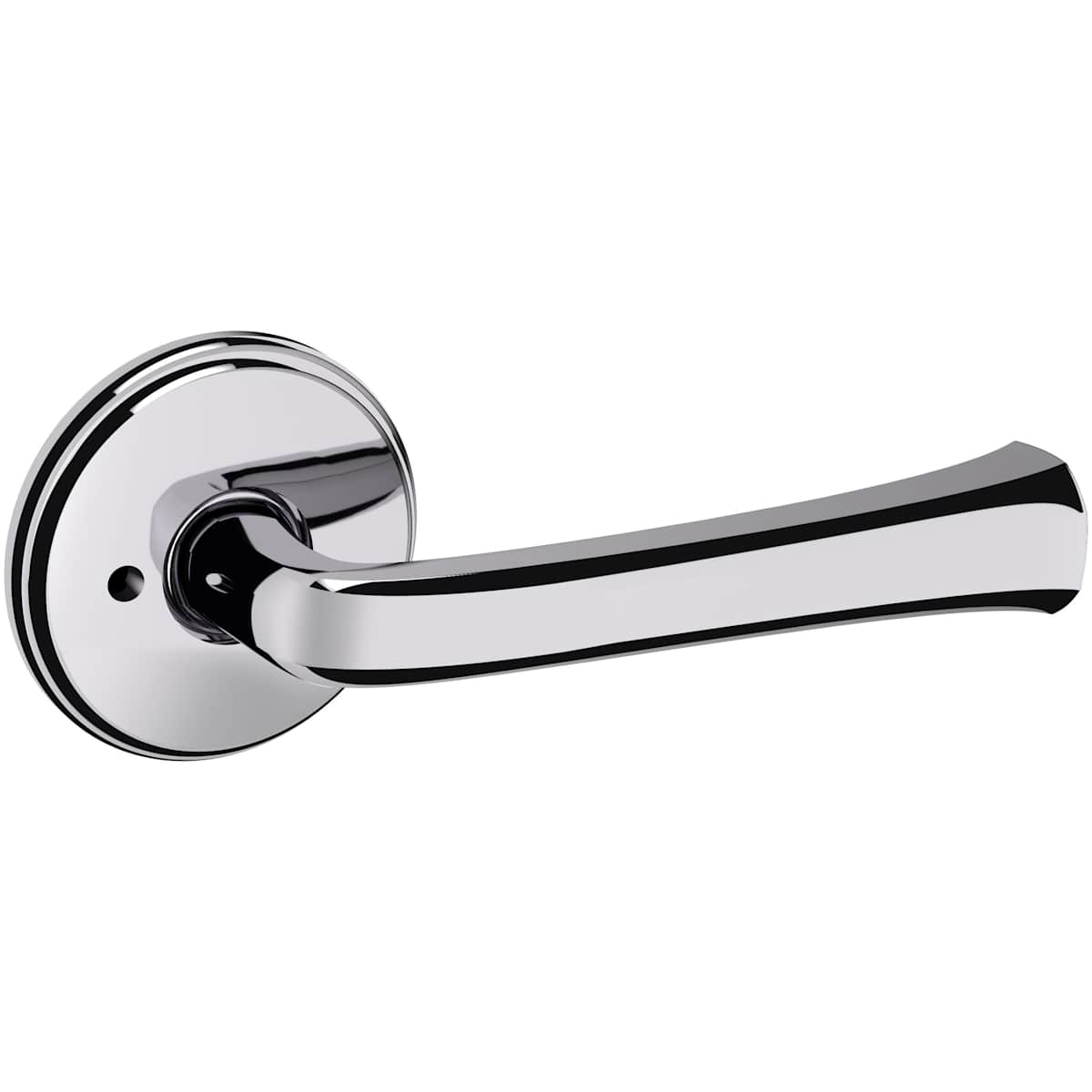 Estate 5112 Privacy Door Lever Set with 5075 Rose – Polished Chrome