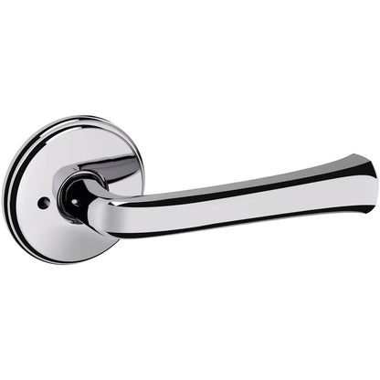 Estate 5112 Privacy Door Lever Set with 5075 Rose – Polished Chrome