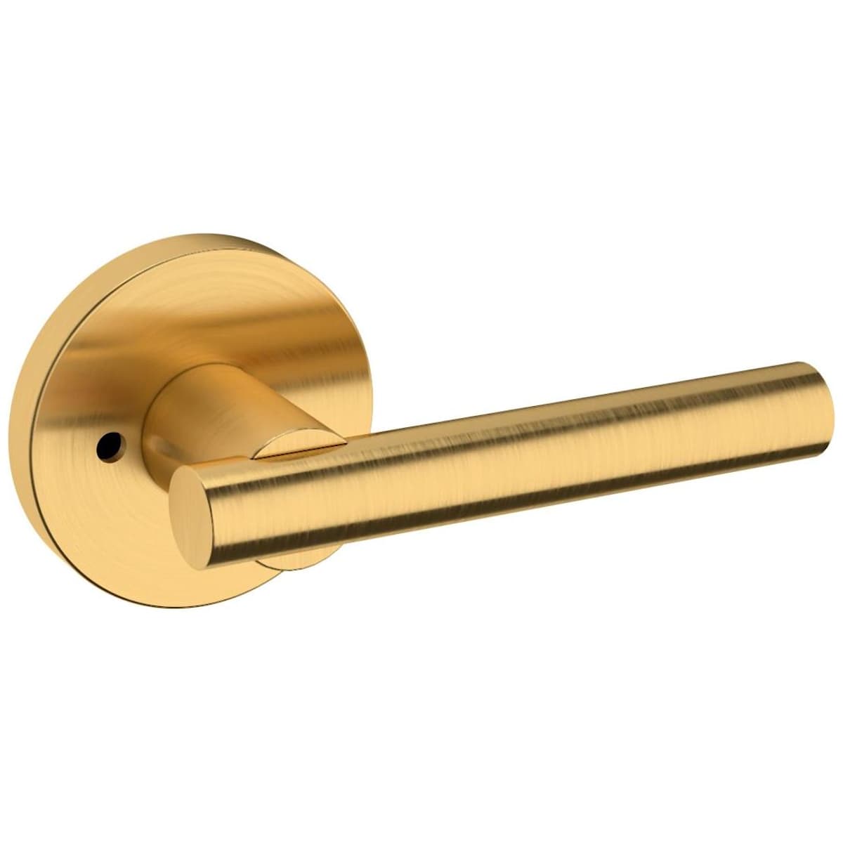 Estate 5137 Privacy Door Lever Set with 5046 Rose – Lifetime Satin Brass