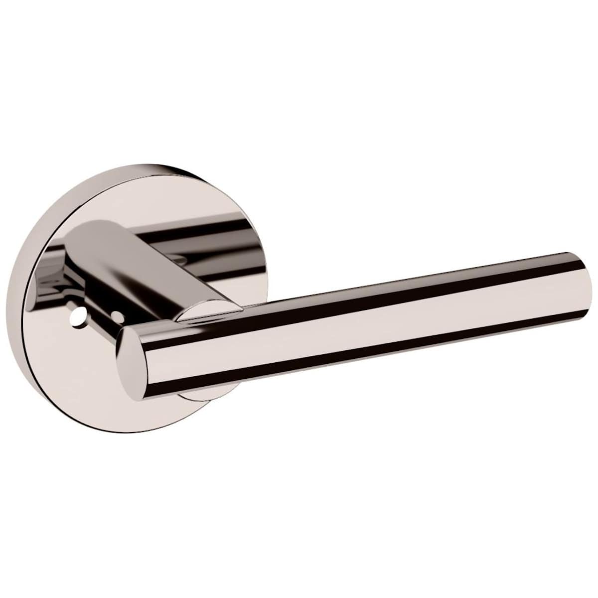 Estate 5137 Privacy Door Lever Set with 5046 Rose – Lifetime Polished Nickel