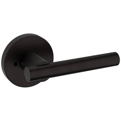 Estate 5137 Privacy Door Lever Set with 5046 Rose – Oil Rubbed Bronze