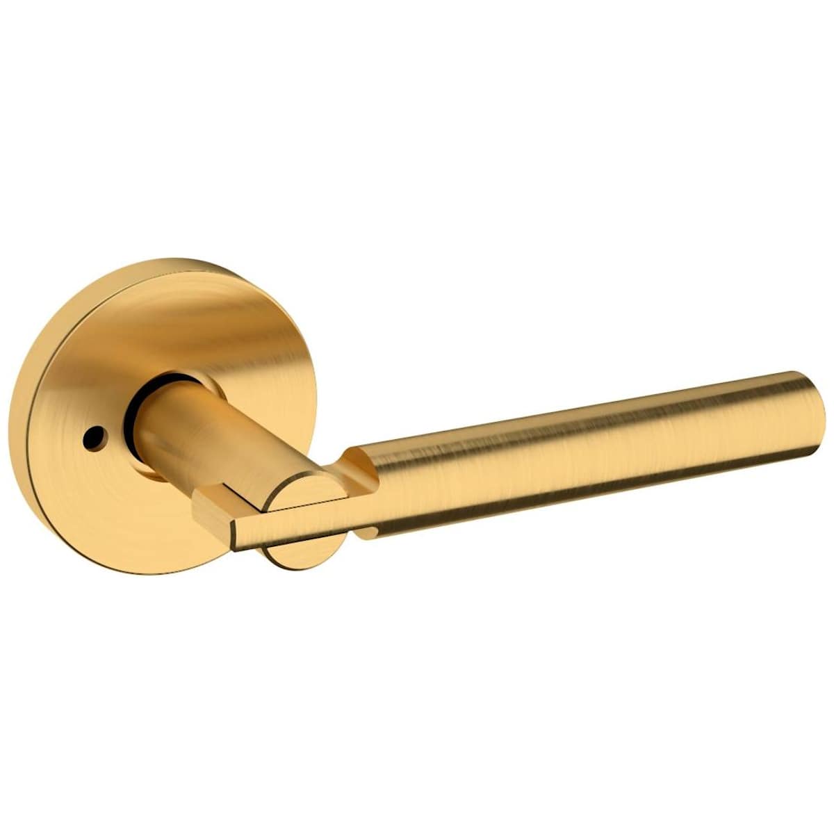 Estate 5161 Privacy Door Lever Set with 5046 Rose – Lifetime Satin Brass