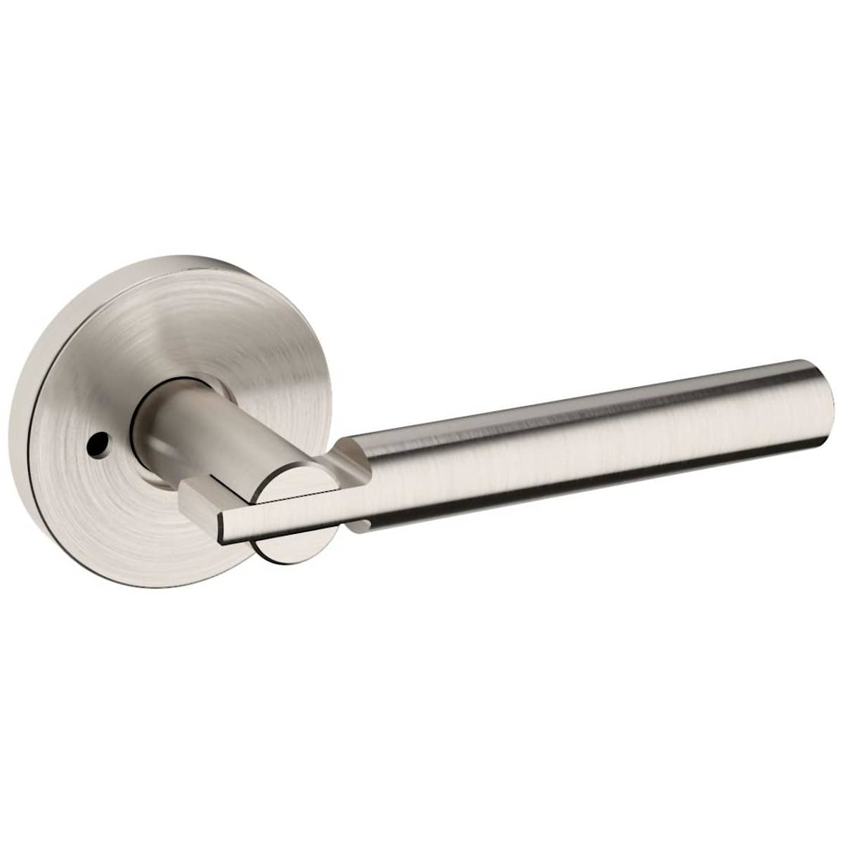 Estate 5161 Privacy Door Lever Set with 5046 Rose – Lifetime Satin Nickel