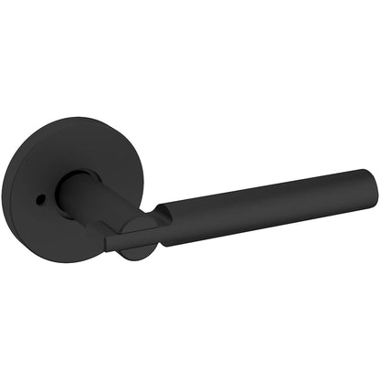 Estate 5161 Privacy Door Lever Set with 5046 Rose – Satin Black