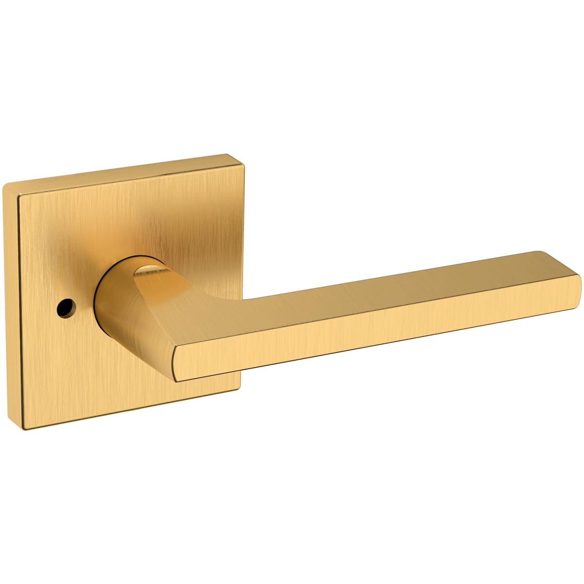 Estate 5162 Privacy Door Lever Set with R017 Rose – Lifetime Satin Brass