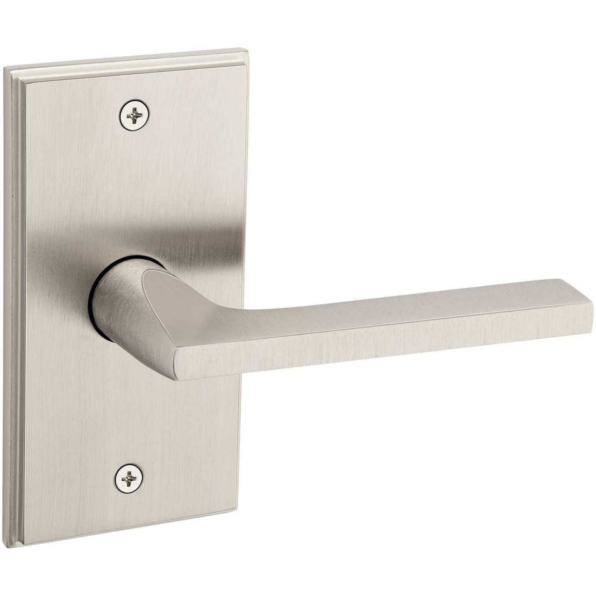 Baldwin 5162 Passage Door Lever Set with R053 Rose - Lifetime Satin Nickel