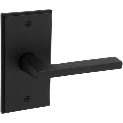 Baldwin 5162 Passage Door Lever Set with R053 Rose - Satin Black