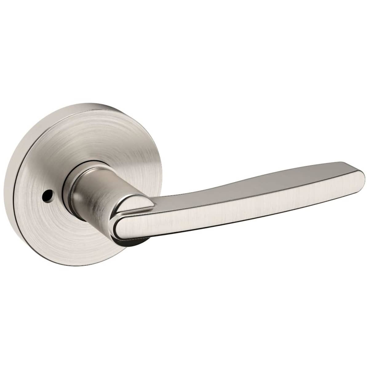 Estate 5164 Privacy Door Lever Set with 5046 Rose – Lifetime Satin Nickel