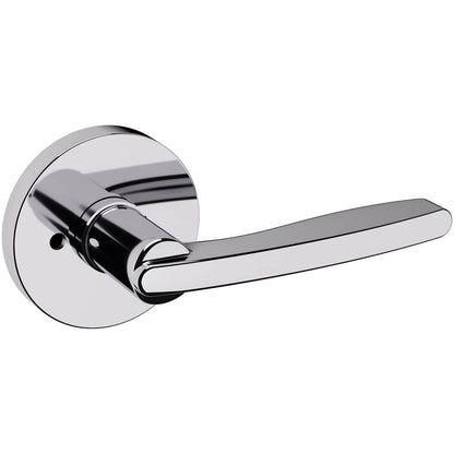 Estate 5164 Privacy Door Lever Set with 5046 Rose – Polished Chrome