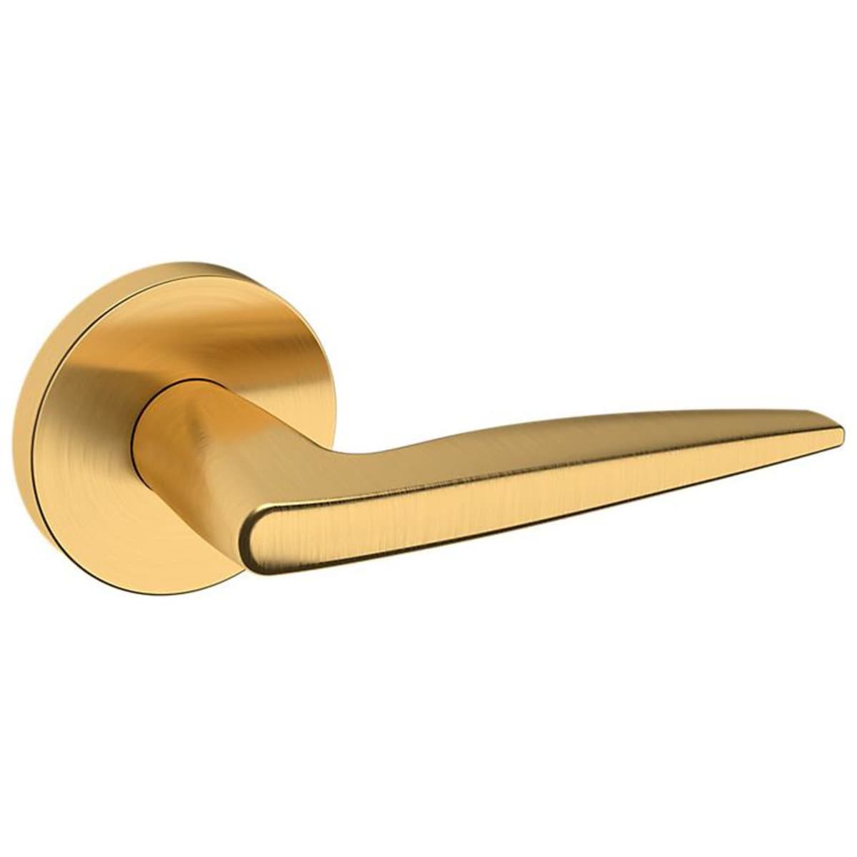 Estate 5166 Privacy Door Lever Set with 5046 Rose – Lifetime Satin Brass
