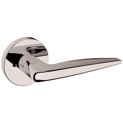 Estate 5166 Privacy Door Lever Set with 5046 Rose – Lifetime Polished Nickel