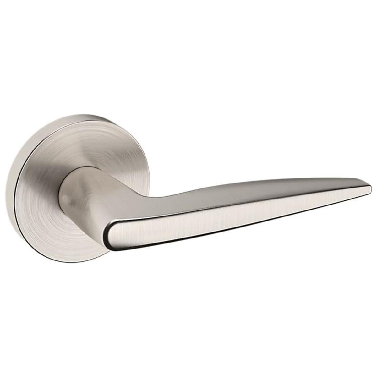 Estate 5166 Privacy Door Lever Set with 5046 Rose – Lifetime Satin Nickel