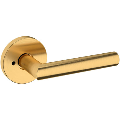 Estate 5173 Privacy Door Lever Set with 5046 Rose – Lifetime Satin Brass