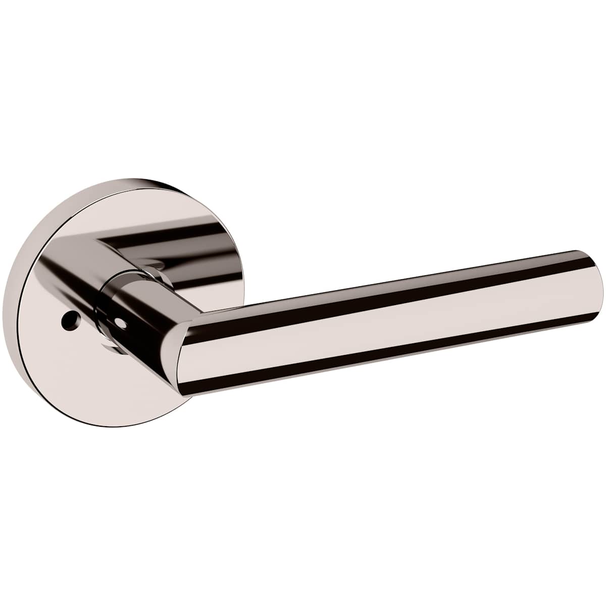Estate 5173 Privacy Door Lever Set with 5046 Rose – Lifetime Polished Nickel