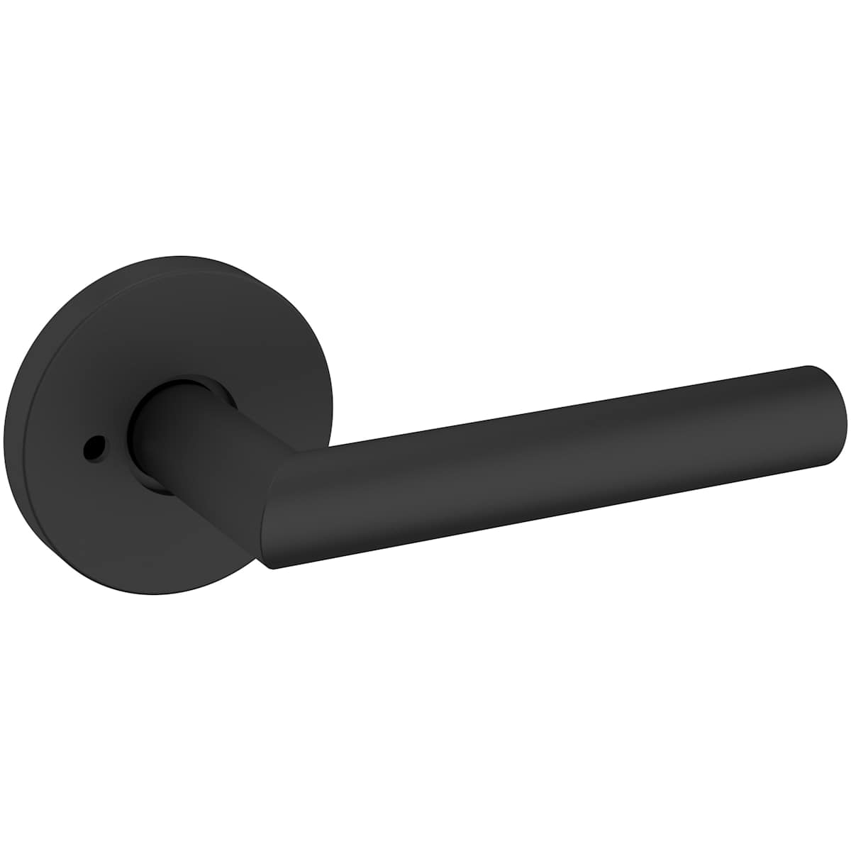 Estate 5173 Privacy Door Lever Set with 5046 Rose – Satin Black