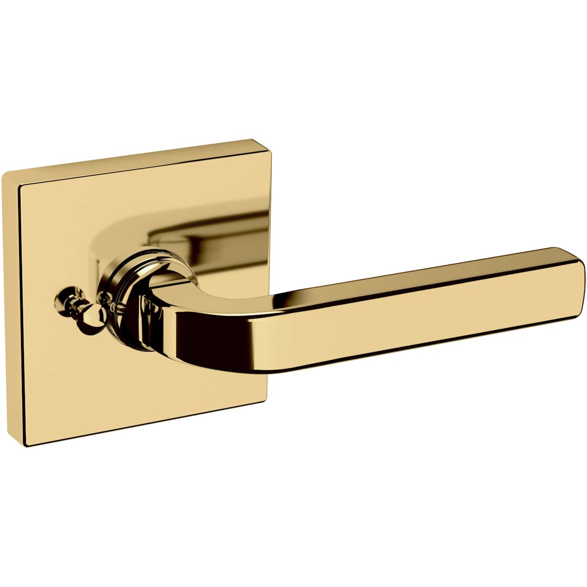 Estate 5190 Privacy Door Lever Set with R017 Rose – Lifetime Polished Brass