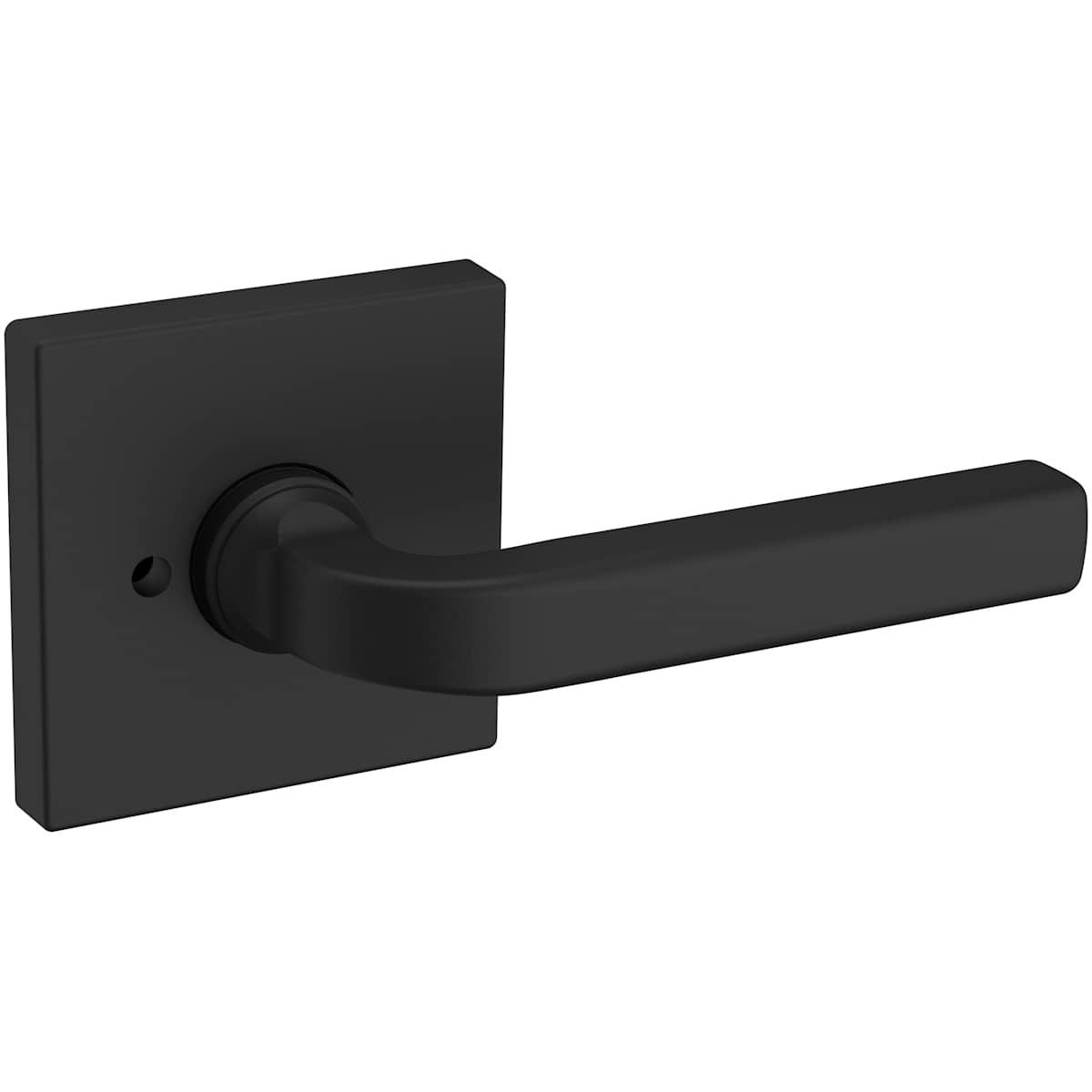 Estate 5190 Privacy Door Lever Set with R017 Rose – Satin Black