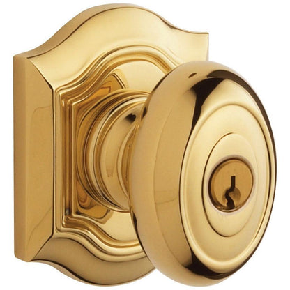 5237 Baldwin Bethpage Keyed Knob - Lifetime Polished Brass 003