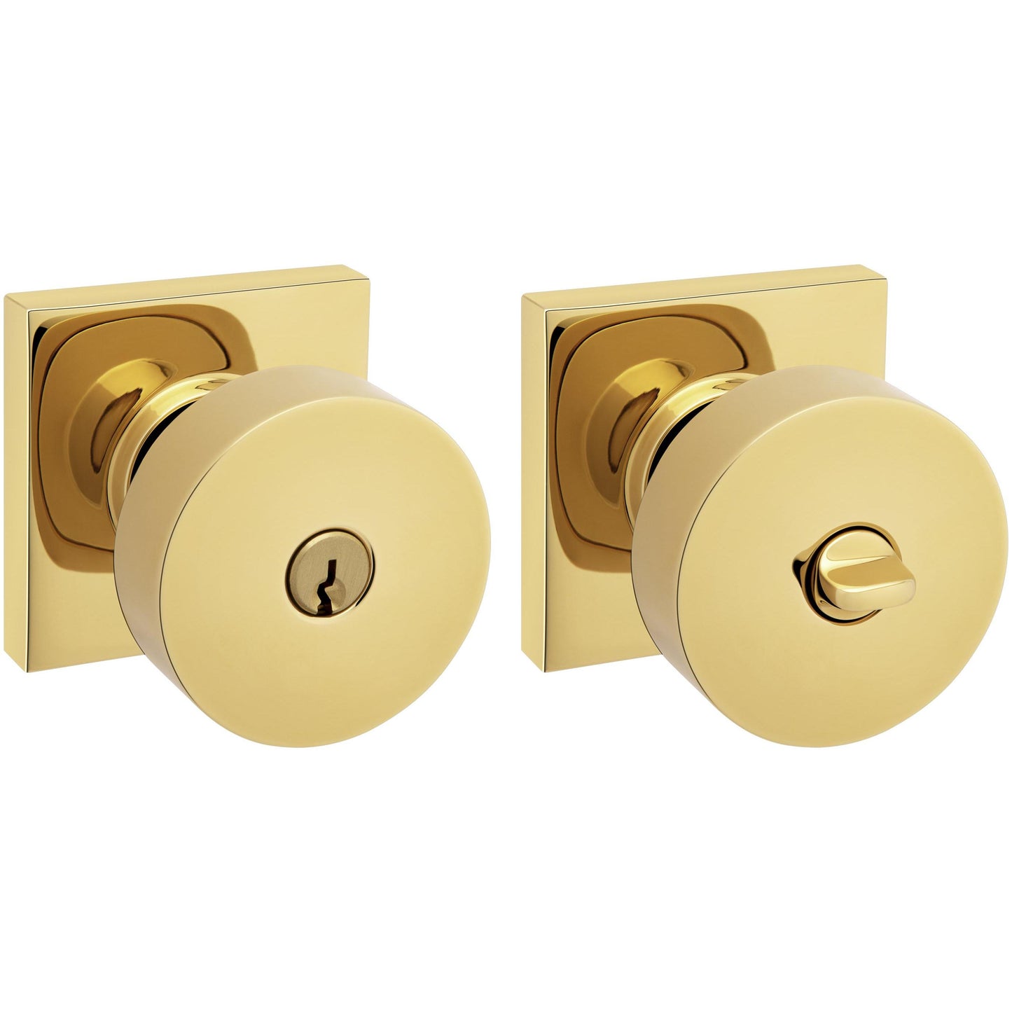 5250 Baldwin Minneapolis Keyed Knob - Lifetime Polished Brass 003