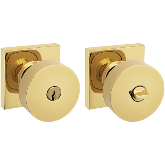 5250 Baldwin Minneapolis Keyed Knob - Lifetime Polished Brass 003